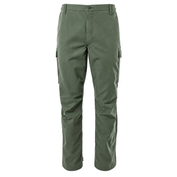 Green wildland firefighter cargo pants with belt loops and side utility pockets.
