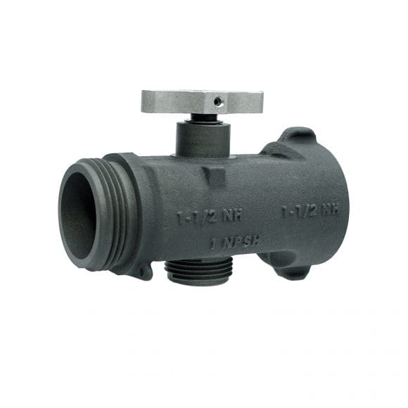 1.5"NH X 1"NPSH Hose Line Tee Valve