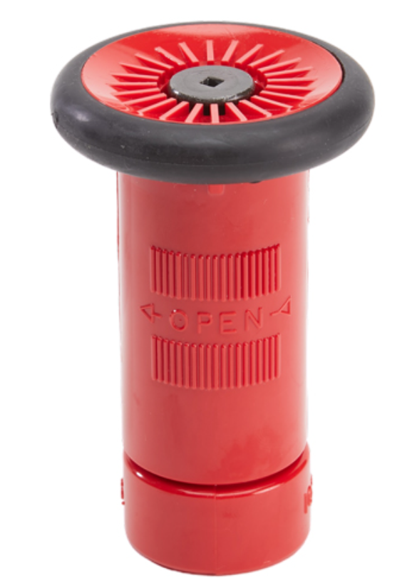 1" NPSH RED 22GPM POLY COMBI NOZZLE