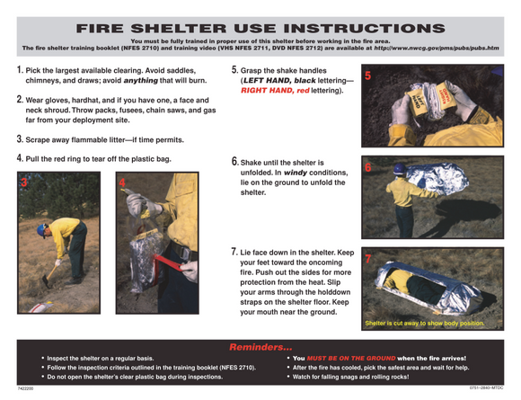 Regular Fire Shelter Complete